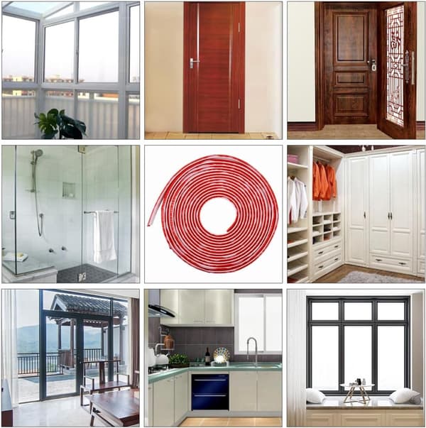 5m Flexible Self-Adhesive Lines, Water-Resistant Quarter Round Trim