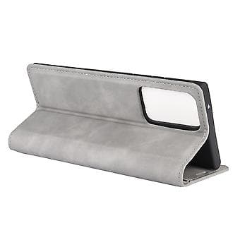 Magnetisk Læder TPU-etui til Galaxy Note20 Ultra (Grå)