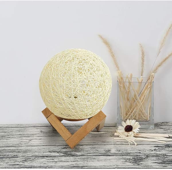 Rattan bedroom atmosphere, USB charging[LD]