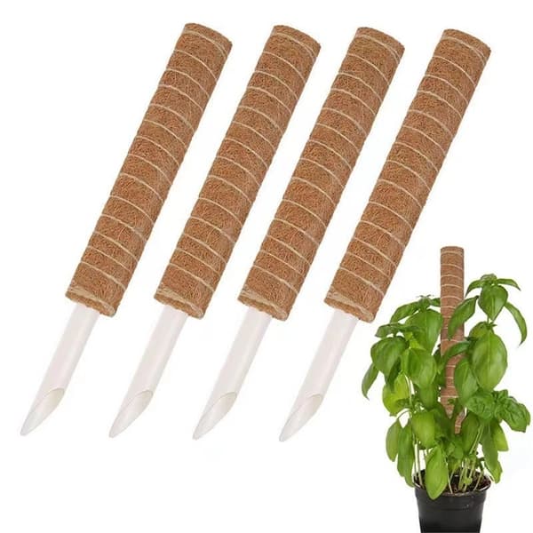 4-pack Mossstöd, Stapelbara Mossstöd för Växter, 35 cm Höga Mossstöd för Klätterväxter Inomhus