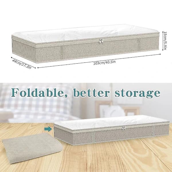 Foldable Under Bed Storage Bags Large Under Bed Storage Boxes Thick Breathable Clothes Storage Bags (haoyi