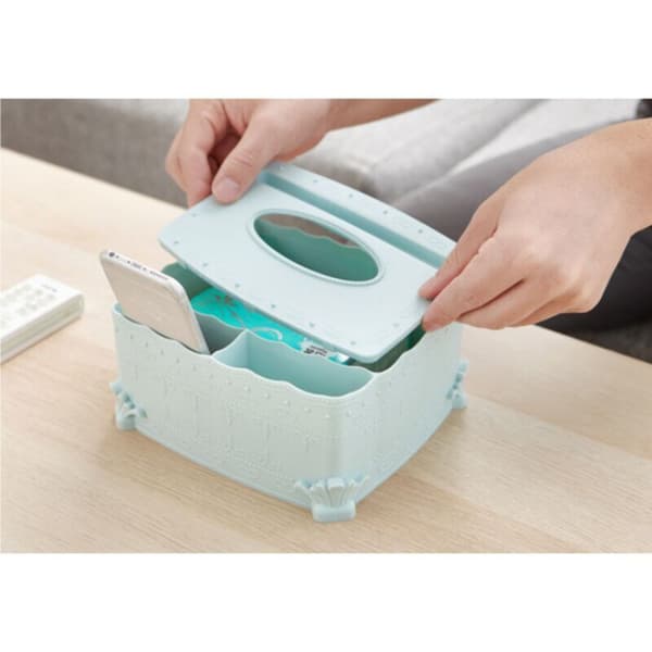European Tissue Box Creative Desktop Tissue Box Home Living Room Remote Control Mobile Phone Storage Box