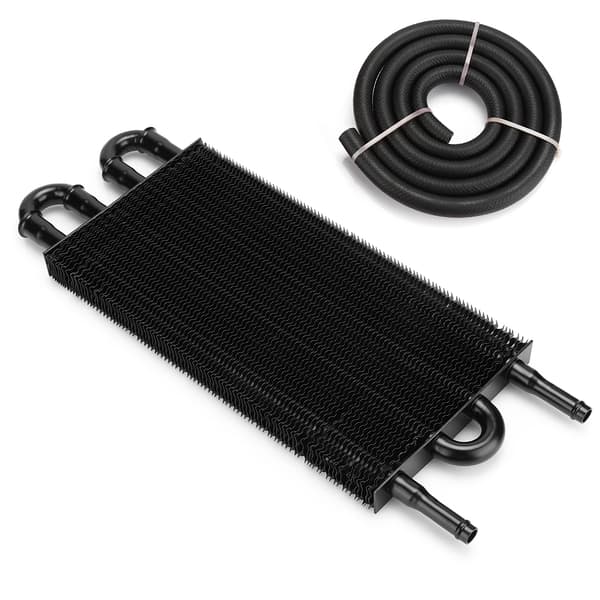 Universal gearkasse oliekøler radiator bil modificerede dele 4 rækker sort