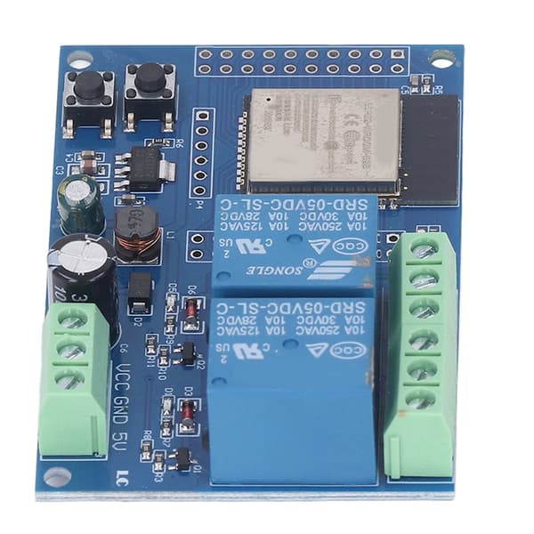 Relémodul 4 M Byte Flash Programmerbare Taster Dobbel Relémodul for Sekundær Utviklingslæring DC5-60V