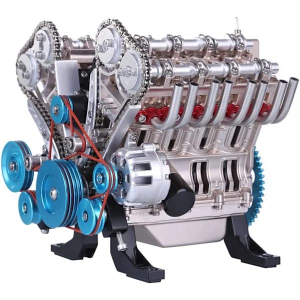 Metal Internal Combustion Engine Construction, 1:3 V8 8 Cylinder Car Engine Model Building