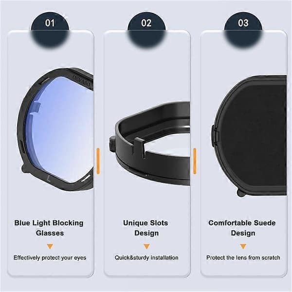 DEVASO Letvægts linsebeskyttelsestilbehørssæt til PS VR2 Headset Anti-ridse Ring Linsebeskytter