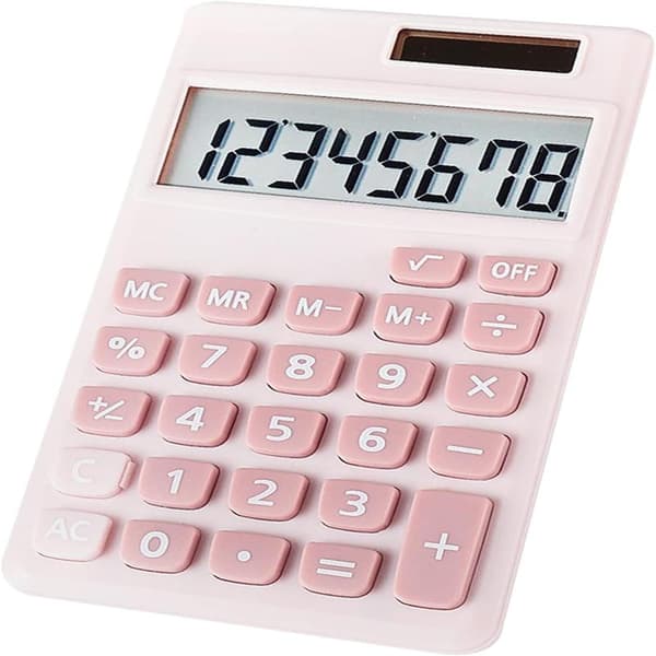 Basic Calculator, Cute Pocket Size Calculator for School, Office, Home