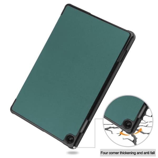 Tri-fold etui til Lenovo Tab M10 Gen 3 - Grøn