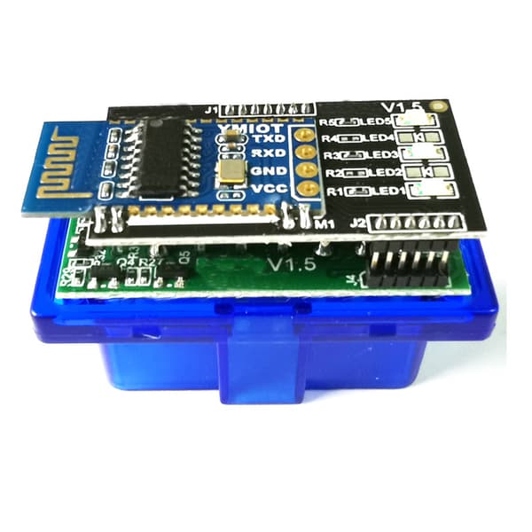 ELM327 dobbeltkort PIC25K80-chip OBD2 elm327 mini Bluetooth 5.1 bilfeildetektor