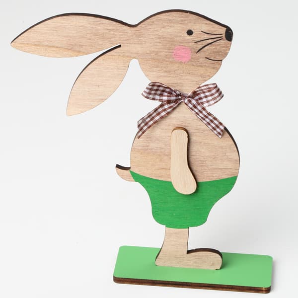Easter Wooden Rabbit Standing Table Decoration Rabbit Sign Table Decoration Rabbit Decoration Rabbit Spring Decoration Easter Wood