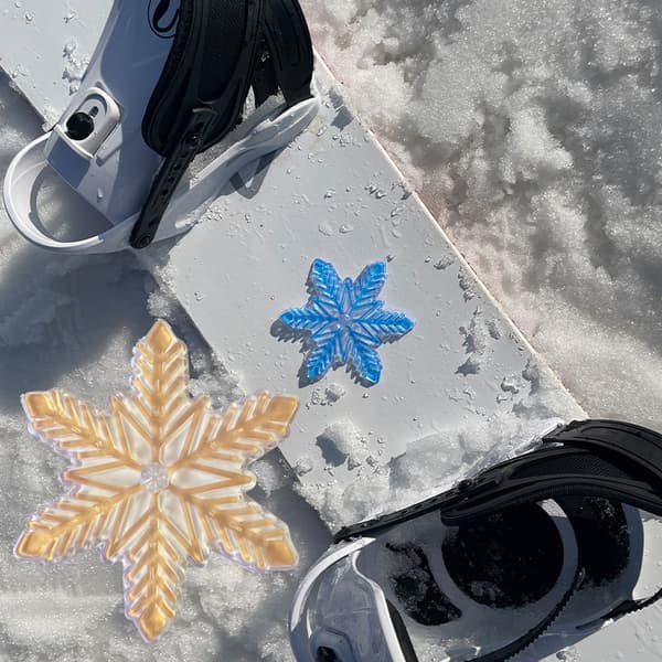 4 stk Snowboard Stomp Pad, 3D Snøfnugg Snowboarding Stomp Pads