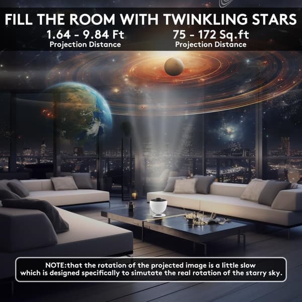 Projector - 13-in-1 Projector - with 360° Rotation - Starry Sky Projector