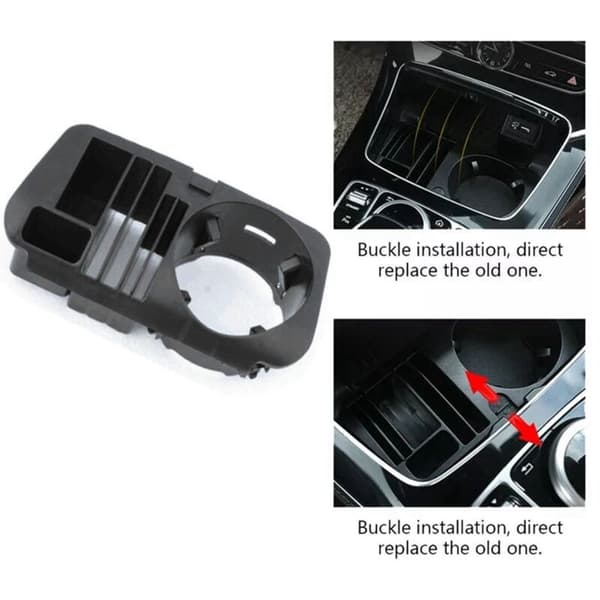 Car Center Console Storage Box Drink Tray Cup Holder Phone Organizer for GLC C E-Class
