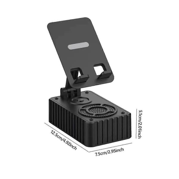 Phone Stand Holder Adjustable Non-Slip Silicone Base Stable Portable Speaker
