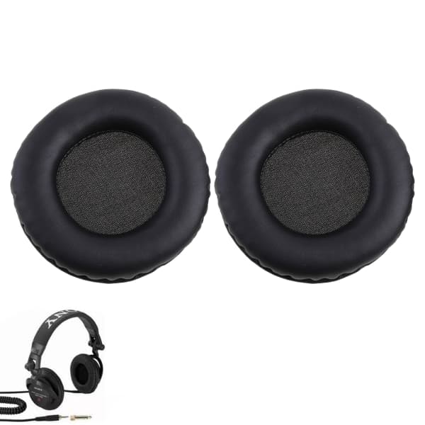 2 stk. sorte erstatningsørepuder til Sony MDR-V700 Z700DJ headset