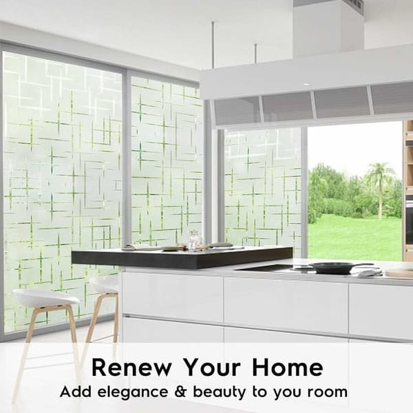 Frosted Window Film Cross Pattern 90 x 200 cm
