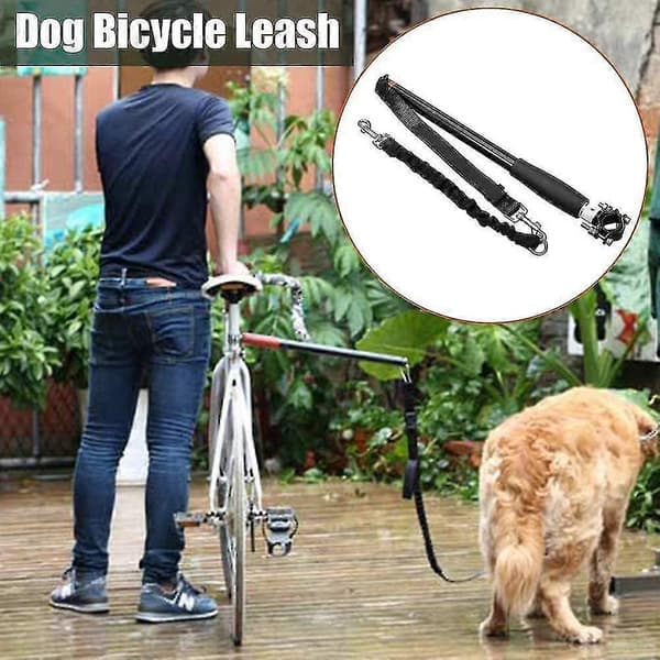 Hundecykelkobbel Cykelholder Afstand Elastisk Hundesnor