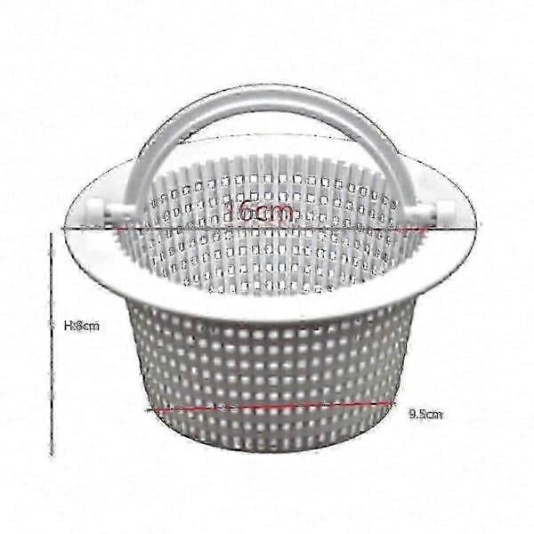 2-pack Replacement Skimmer Basket with Handle for Above Ground Pool Through Wall White SZRH 5 5 5 5