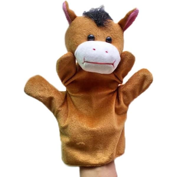 5-pack Olika Handdockor Giraff, Örn, Zebra, Häst, Orm Mjuka Leksaker för Barn Bebisar
