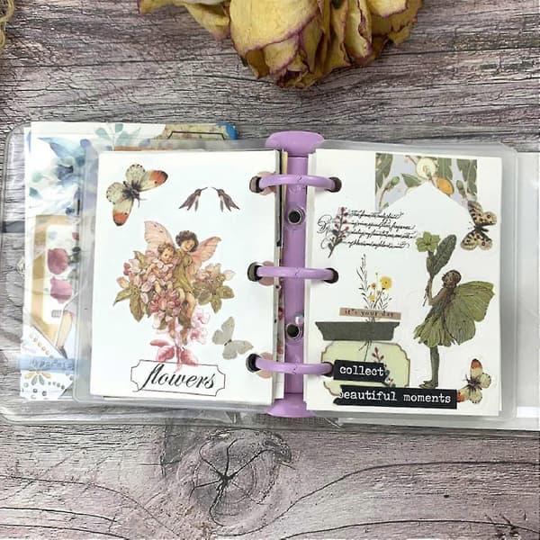Vintage Junk Journaling Scrapbooking Materialpakke, Retro Ephemera Pakke, Til Planlægger Dagbog Collage