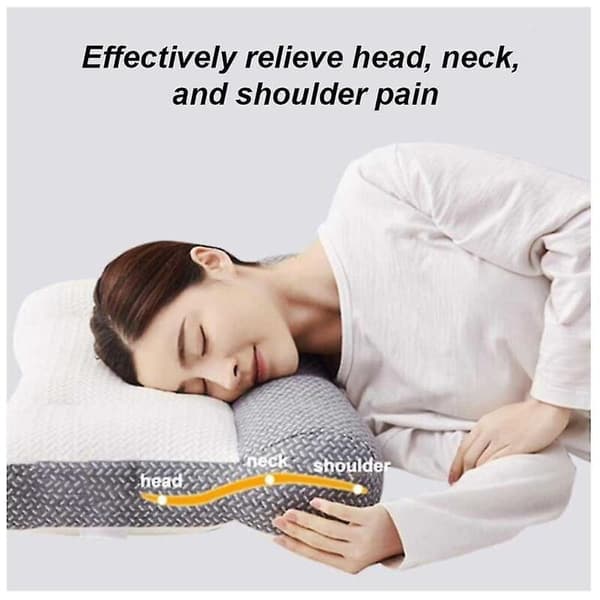 Ergonomic Orthopedic Neck Pillow for Sleep Support, 40 cm - Compatible with Various Brands