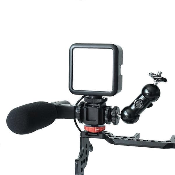 Camera Cold Shoe Mount for LED Lights Microphones Monitors Audio Recorders