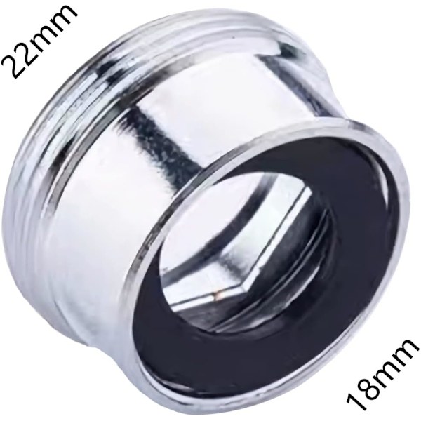 Kranadapter, Hona M18 till Hane M22 Kranbubbeladapter, Passar för Luftare att Ansluta till Kökskran, (M18-M22)