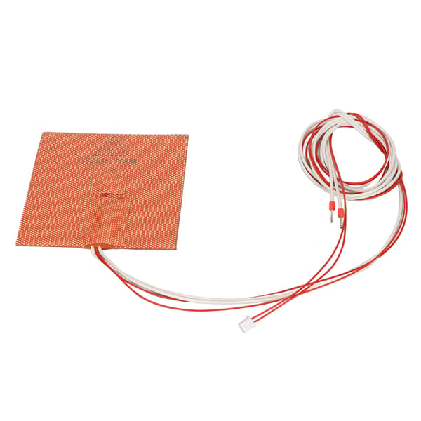Opvarmet silikonepude til 3D-printer - 100x100 mm, 220V, 100W