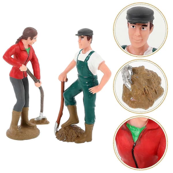 Bondemodel Miniatyr Bondemodel til Leg 2 stk.
