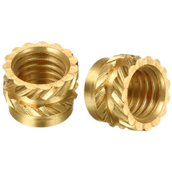 50 Pieces Series 3D Printing Model Insert Nut, Brass Knurled Nut, Injection Molding Insert Nut for Voron 2.4 3D Printer Etc. ()