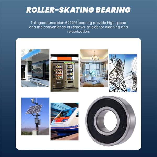 Erstatningslager 6202RZ sporkulelager 35x15x11mm