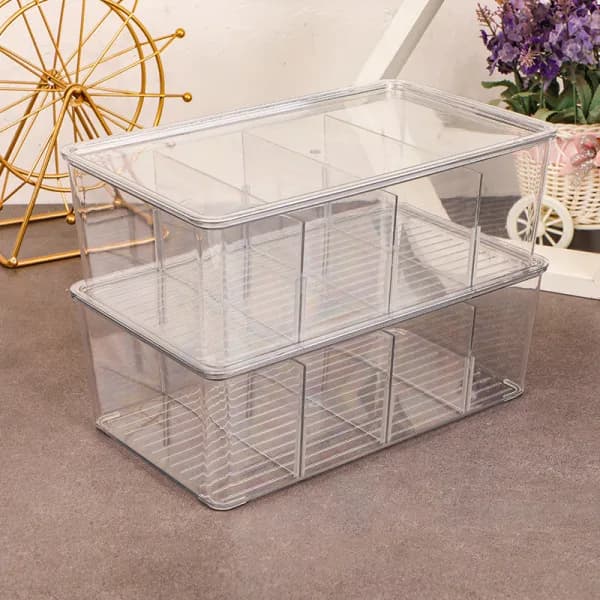 Teabag Storage Box Office Multifunctional Storage Box with Lid A2