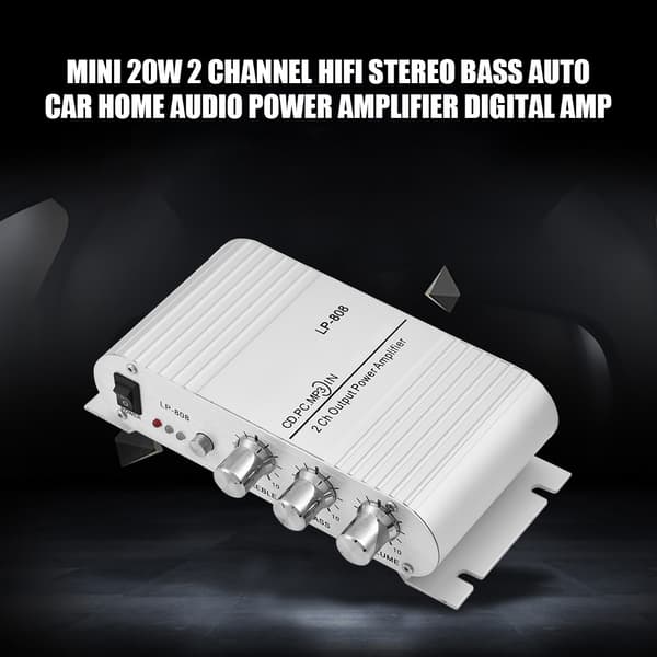 20W Mini 2-kanals HiFi stereo basforstærker