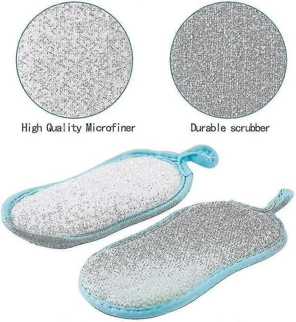 Dishcloths Kitchen Sponges, 12 Large Heavy Duty Reusable Double-Sided db