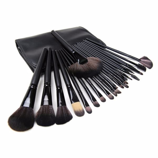 24-pack Makeup Brushes / Makeup Brushes in Leather Case