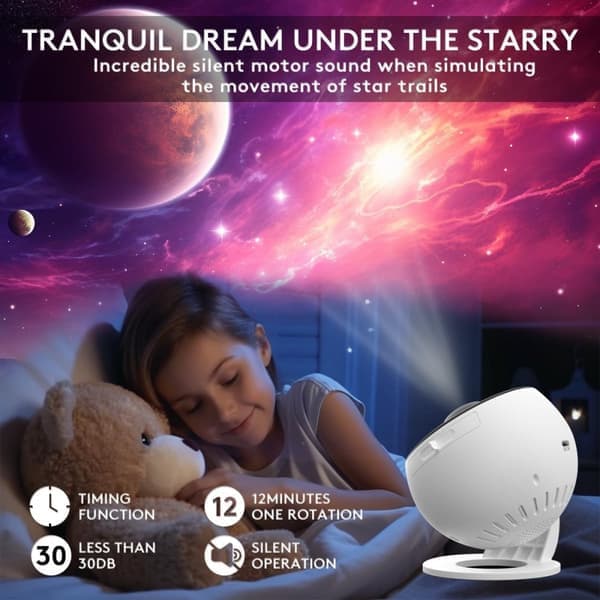 Projector - 13-in-1 Projector - with 360° Rotation - Starry Sky Projector