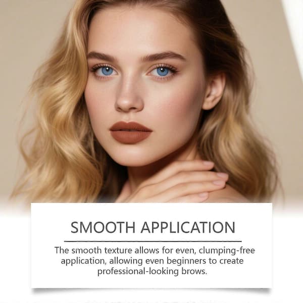 Zephoco Dark Brown Double-Headed Brightening Eyebrow Pencil, Smooth Eyebrow Shape Modification, Soft Color Rendering, Three-Dimensional Makeup Eyebrow Pencil