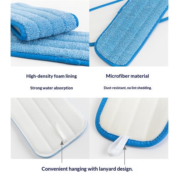 Replacement Mop Pads Fit for Commercial 18\"