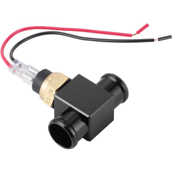 Thermostat Water Temperature Switch Radiator Cooling Fan Temperature Sensor for Motorcycle ATV SUV (Black)