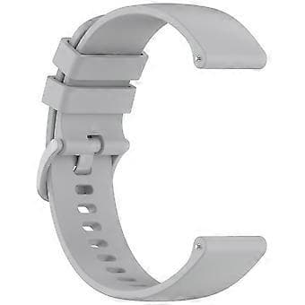 Compatible Silicone Strap for Garmin vivoactive 5, 20mm, Quick Release, Replacement Strap (Grey)