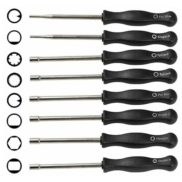 8-pack Diverse Carburetor Screwdrivers, Carburetor Adjustment Tool Set Carburetor Adjustment for 2-Stroke Engines