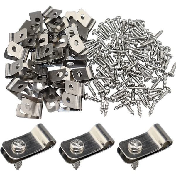 Fence Wire Clips with Screws - 304 Stainless Steel