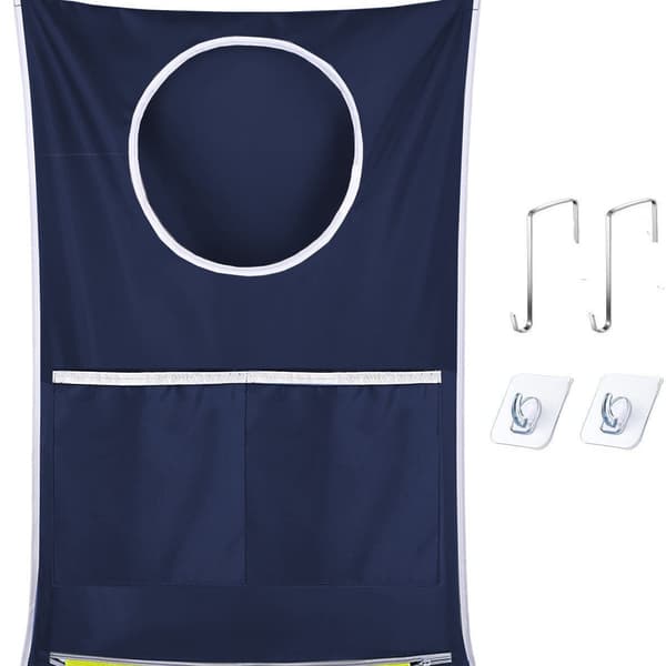 2-pack Hanging Laundry Hamper, Over the Door Laundry Basket, Hanging Laundry Bag with Zipper