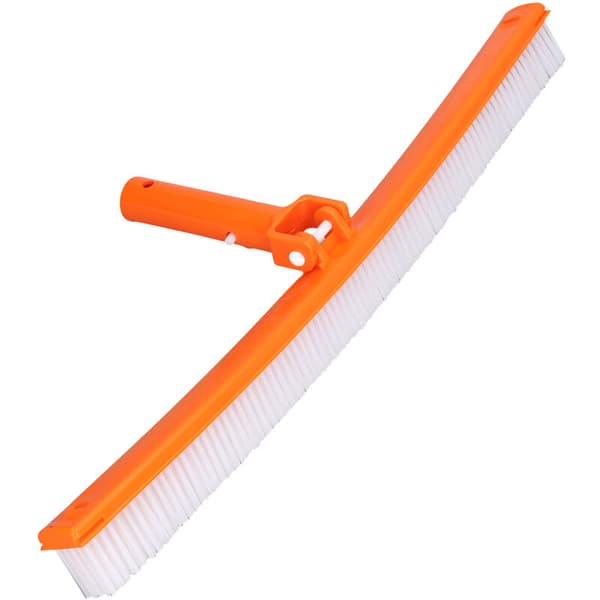 Pool Brush 20 \" Flexible Curved Quickly Cleans Strong Stable Wide Clean Surface Pool Cleaning Tool