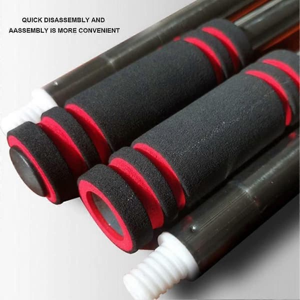 Yoga Sticks Posture Correction Open Back Exercise Aid Stretching Tool 1 Pair Black