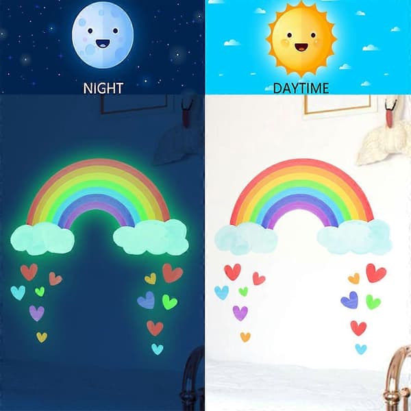 Luminous Rainbow Wall Sticker Decorative Decals School Office Window