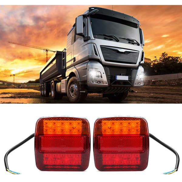 2 stk 12V 20 LED båtbilsvogn baklysindikator bremselys blinklys