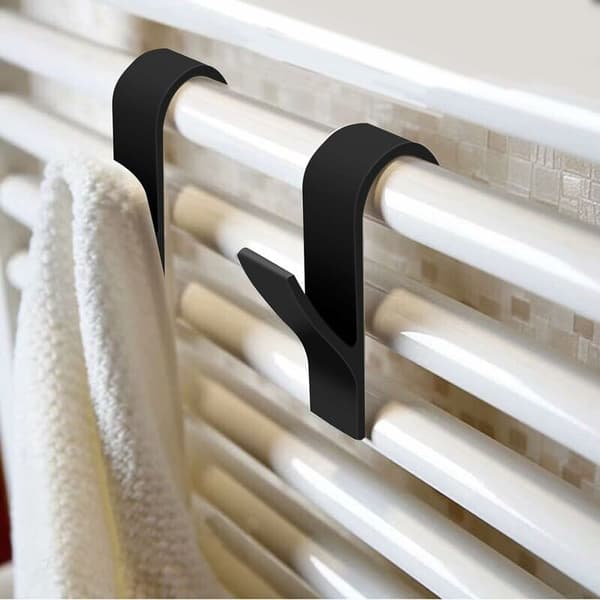 Krog til radiator, 8 stk. håndklædekroge til radiator selvklæbende håndklæde