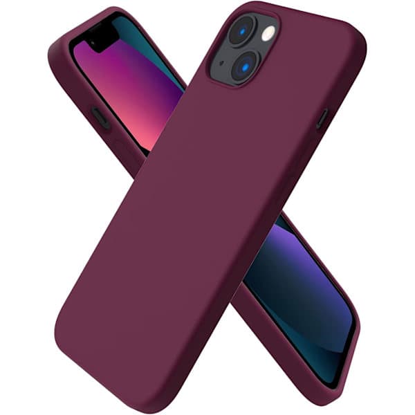 iPhone14PROMAX Case, Liquid Silicone Case for iPhone14PROMAX, Ultra-thin Case, Full Coverage Shockproof Soft Protective Case (Red Wine) 14PROMAX