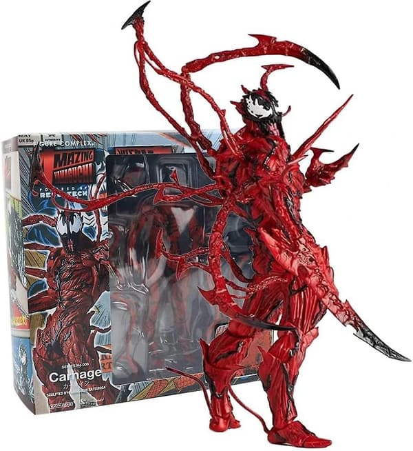 Rød Venom Legetøj, 18 cm, Actionfigur, Samlerstatue Legetøj til Børn og Voksne.-FA-